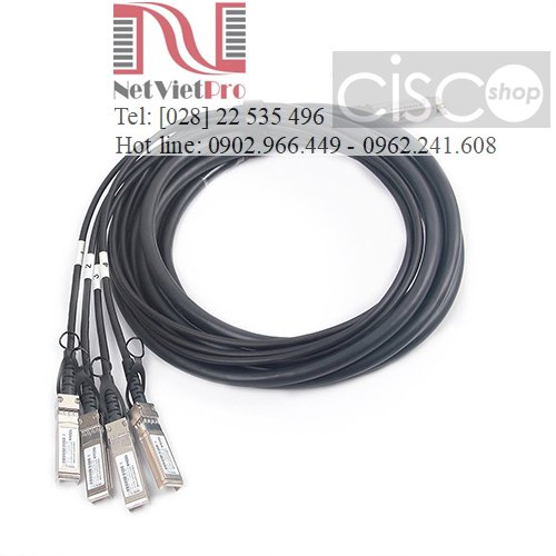 Cable DAC Cisco QSFP-4SFP10G-CU (0.5M,1M,2M, 3M,4M, 5M) Chính Hãng